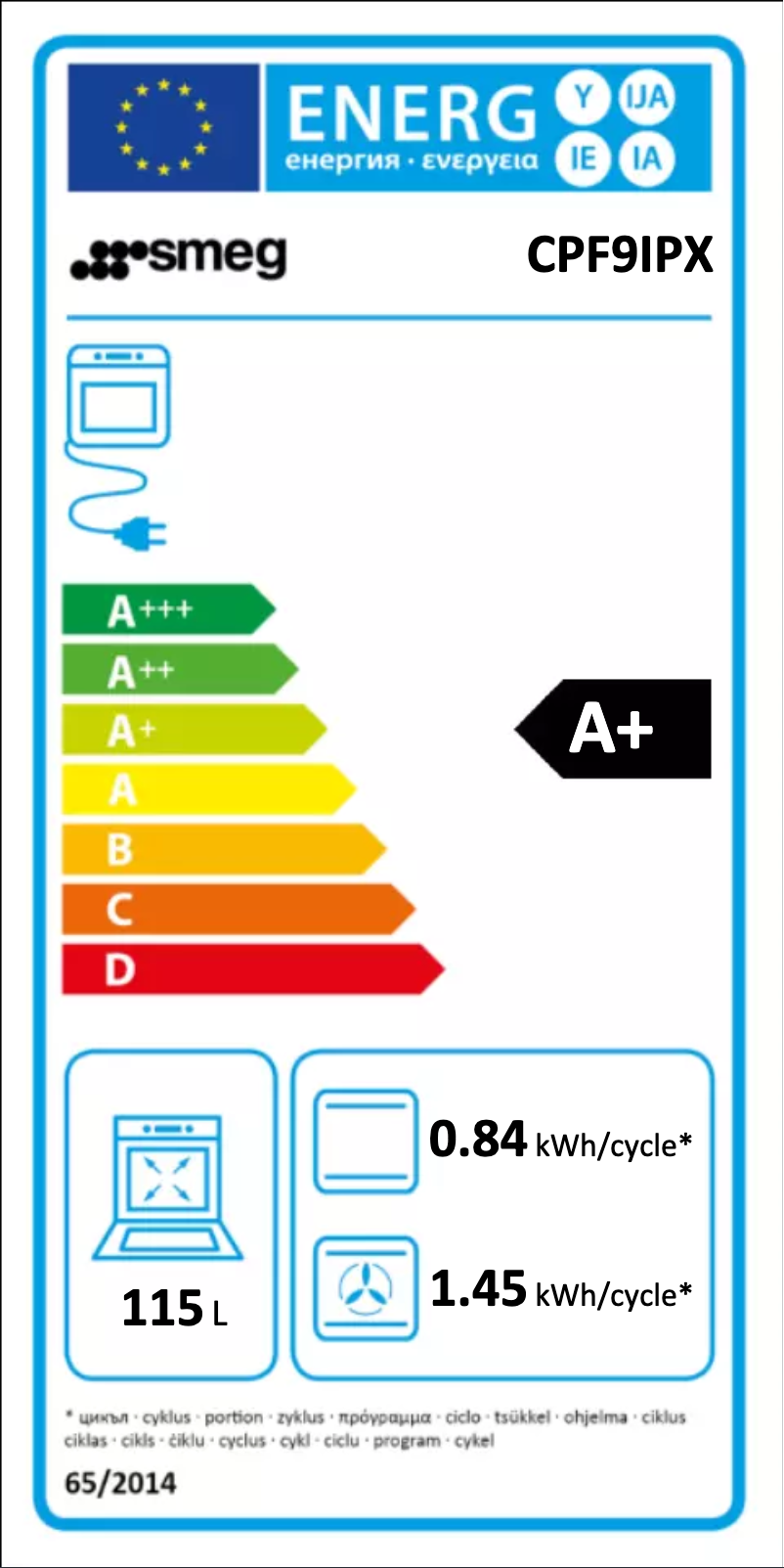 First page image of the manual for CPF9IPX