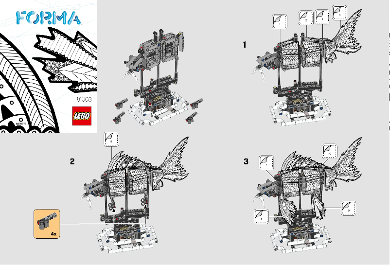 Page 1 of the manual User Manual Lego Forma 81003