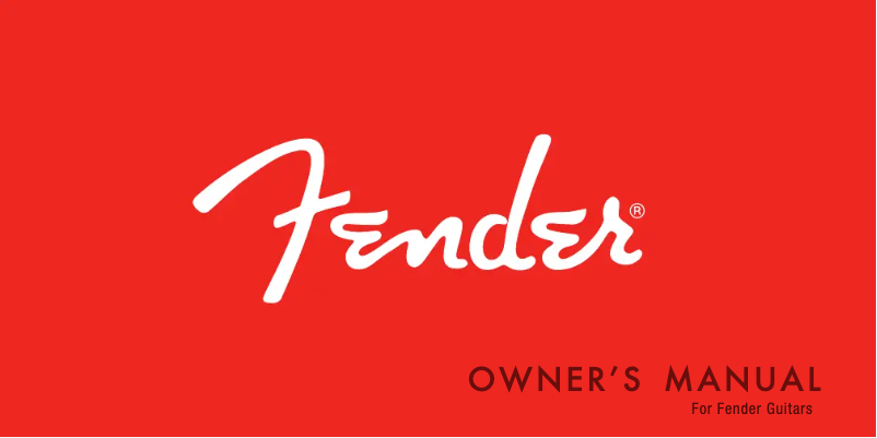 First page image of the manual for Vintera '60s Telecaster Bigsby