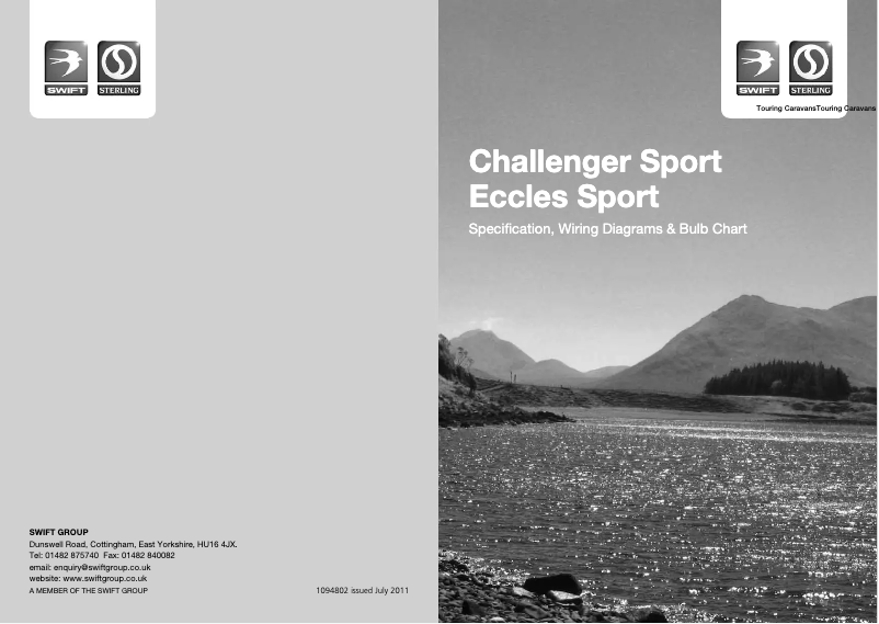 First page image of the manual for Challenger Sport (2012)
