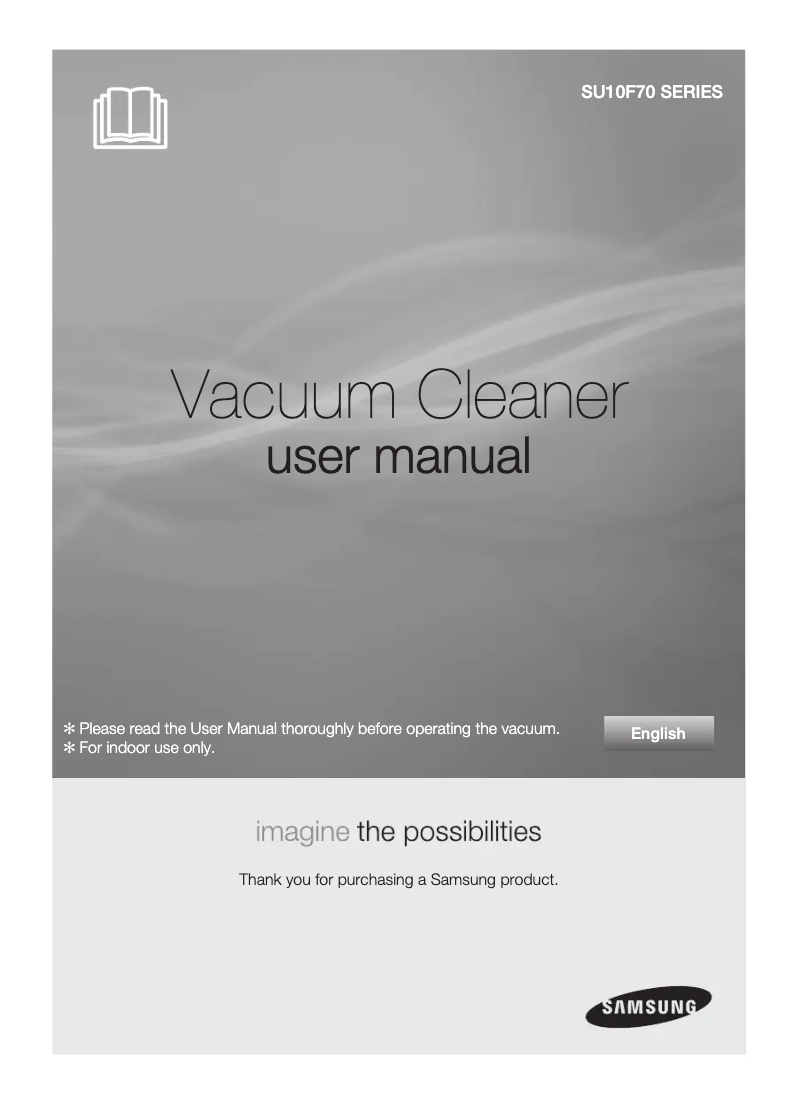 First page image of the manual for VU10F70SHDC