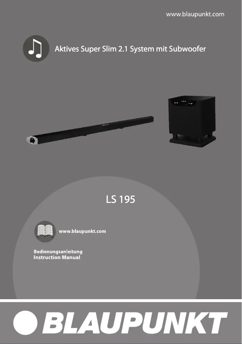 Page 1 de la notice Manuel utilisateur Blaupunkt LS 195