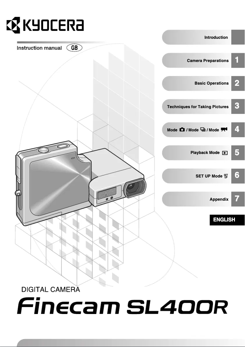 First page image of the manual for Finecam SL400R