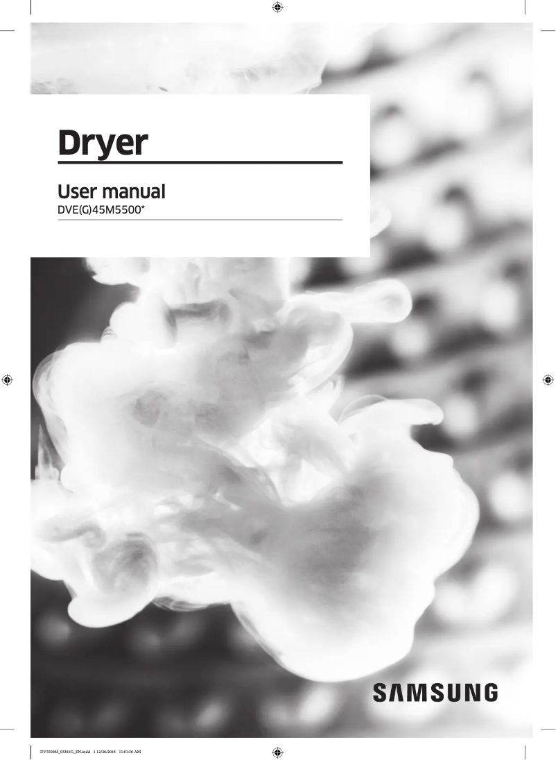 First page image of the manual for DVG45M5500