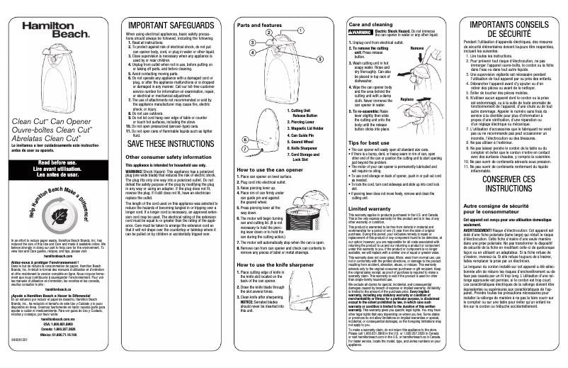 First page image of the manual for 76375
