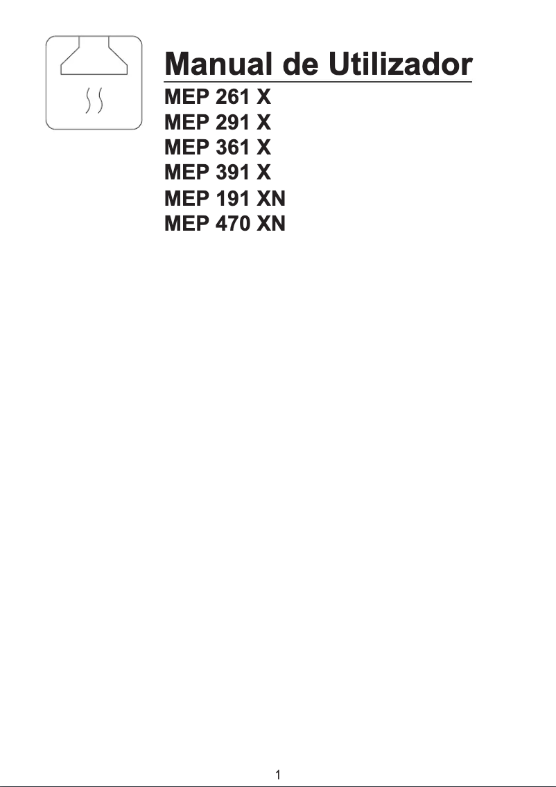 Page 1 of the manual User Manual Meireles MEP 261 X