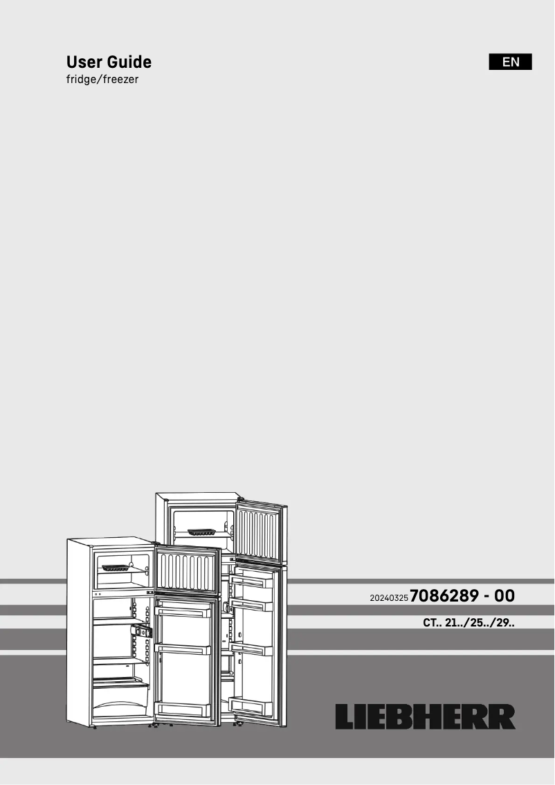 Page 1 of the manual User Manual Liebherr GKwe 1455-6