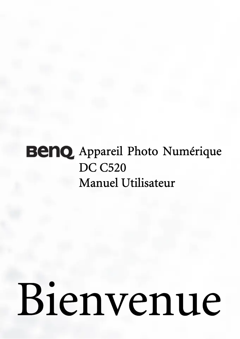 Image de la première page du manuel de l'appareil DC C520