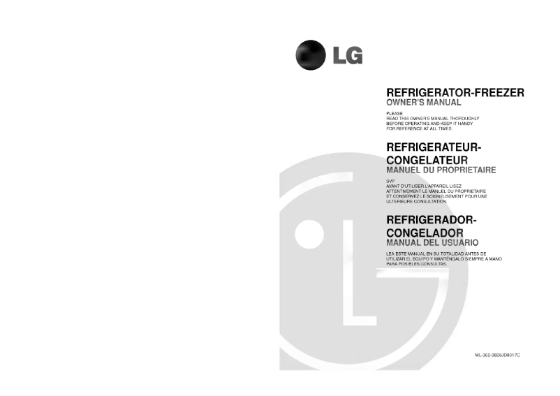 First page image of the manual for GR-362M