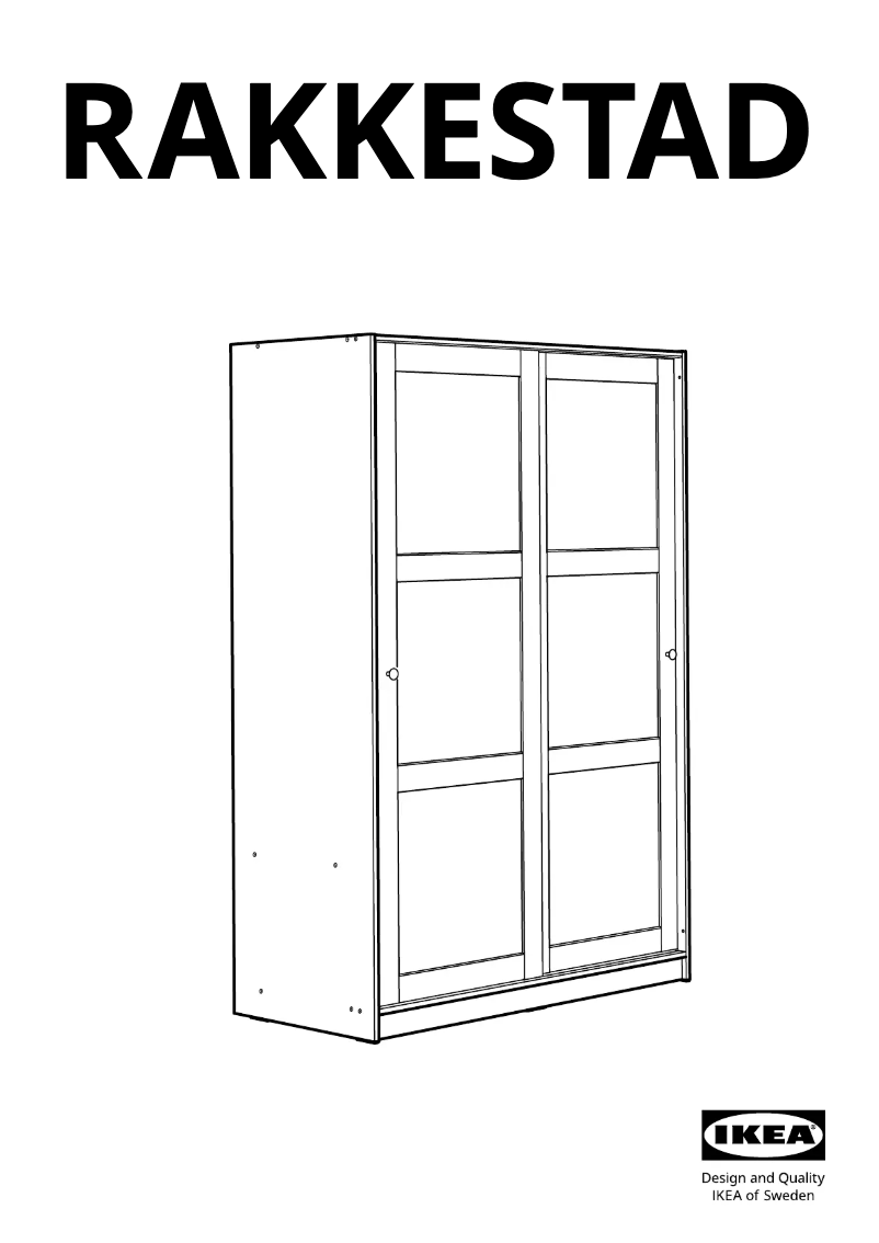 Page 1 of the manual User Manual Ikea RAKKESTAD 404.537.68