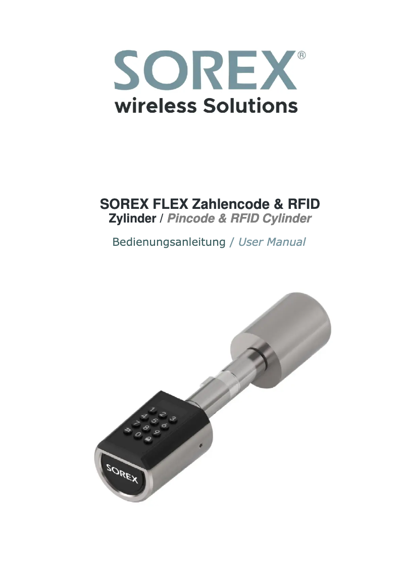 First page image of the manual for FLEX