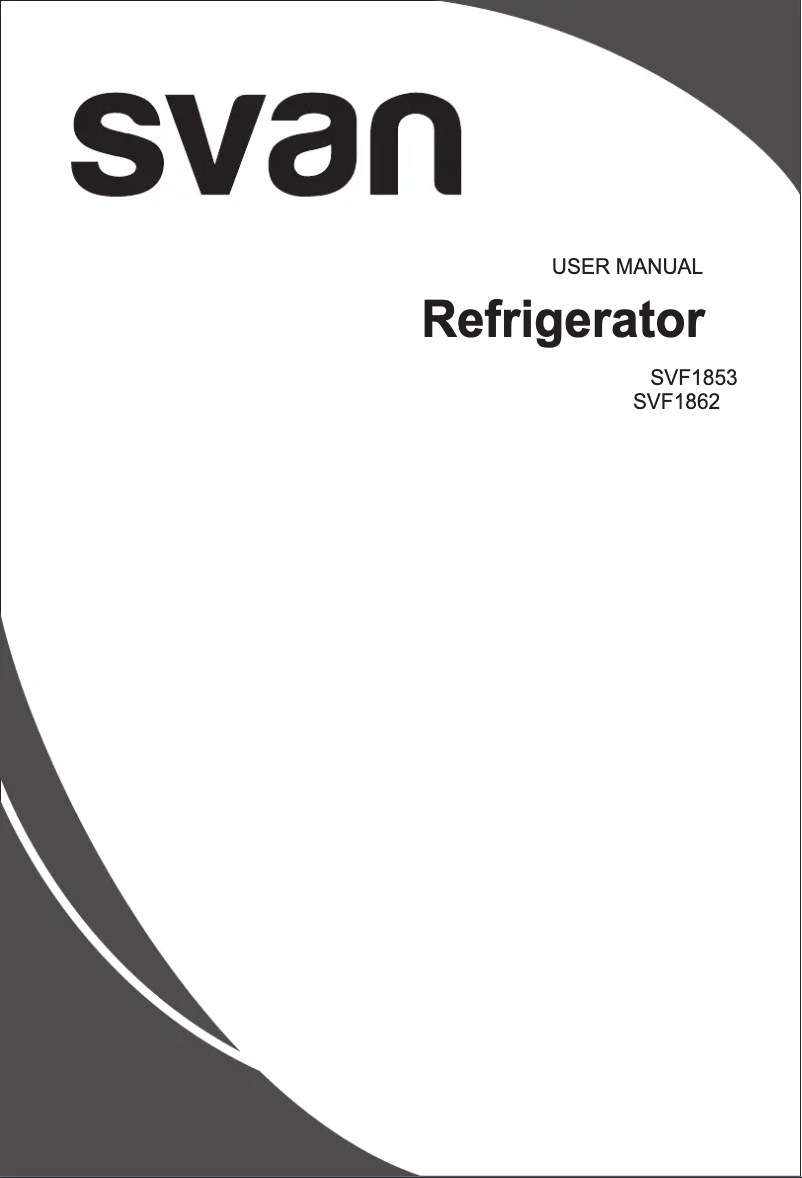 First page image of the manual for SVF1862