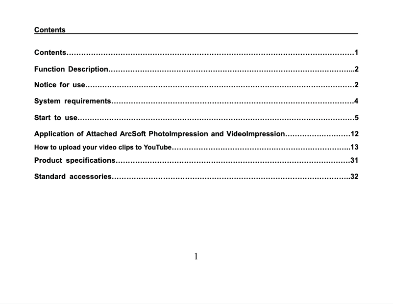 First page image of the manual for VR215