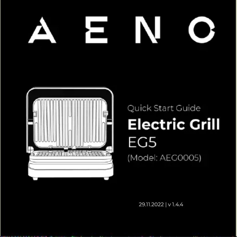 First page image of the manual for EG5