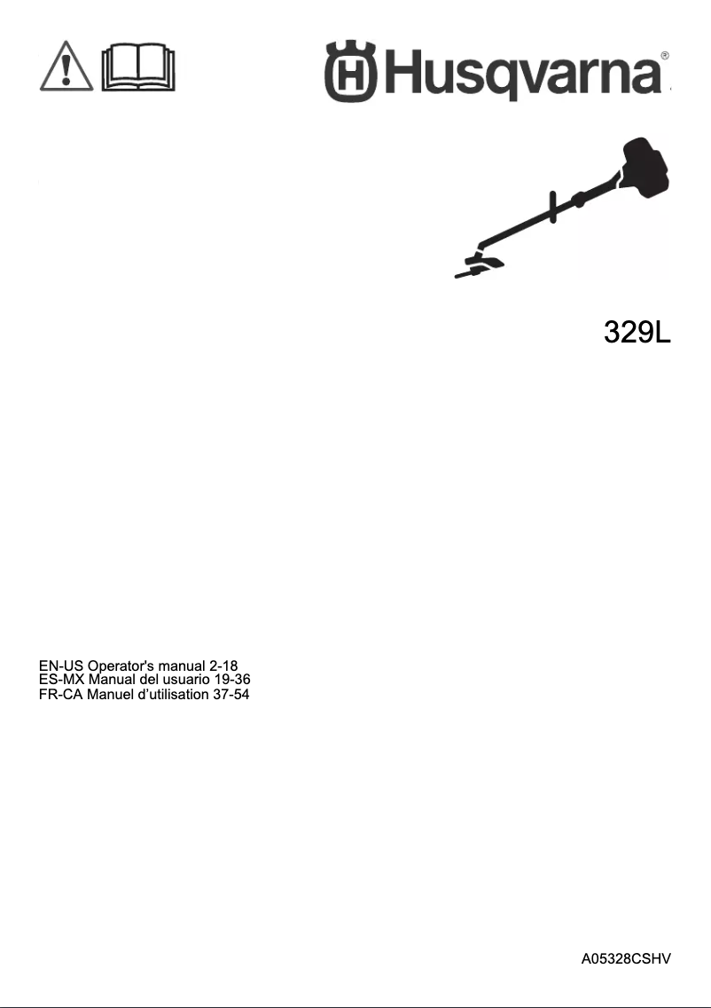 First page image of the manual for 329L