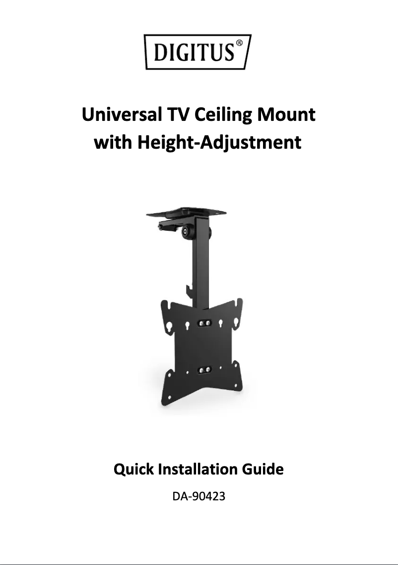 Page 1 of the manual User Manual Digitus DA-90423