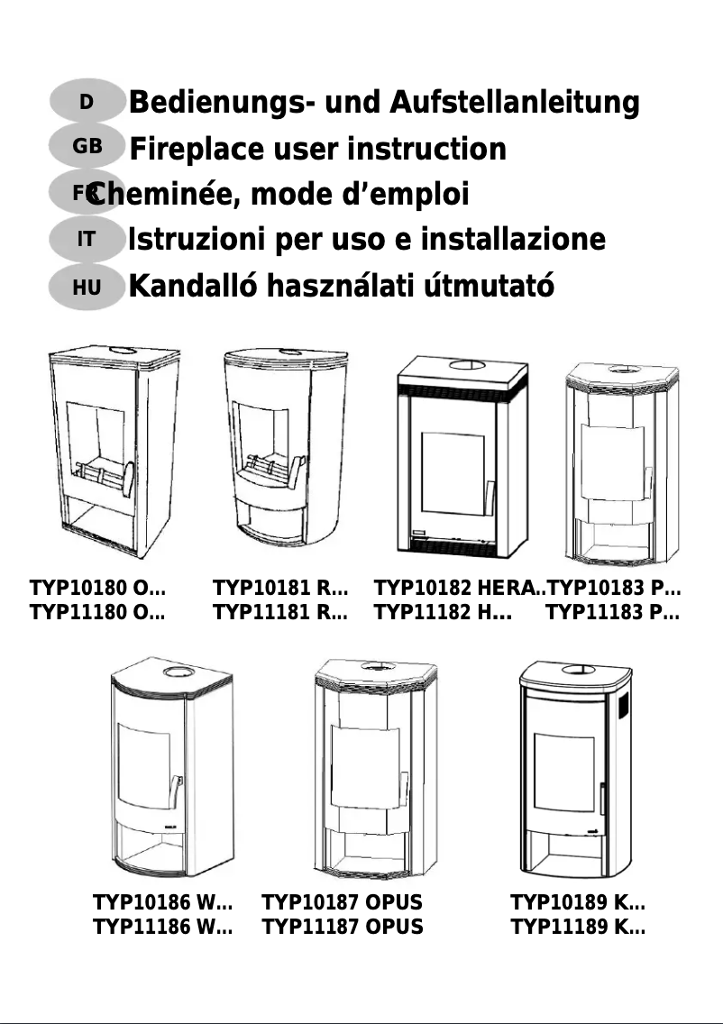 First page image of the manual for Orpheus OF-W