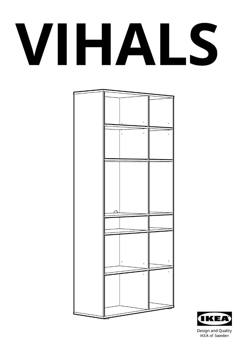 Page 1 of the manual User Manual Ikea VIHALS 404.832.75