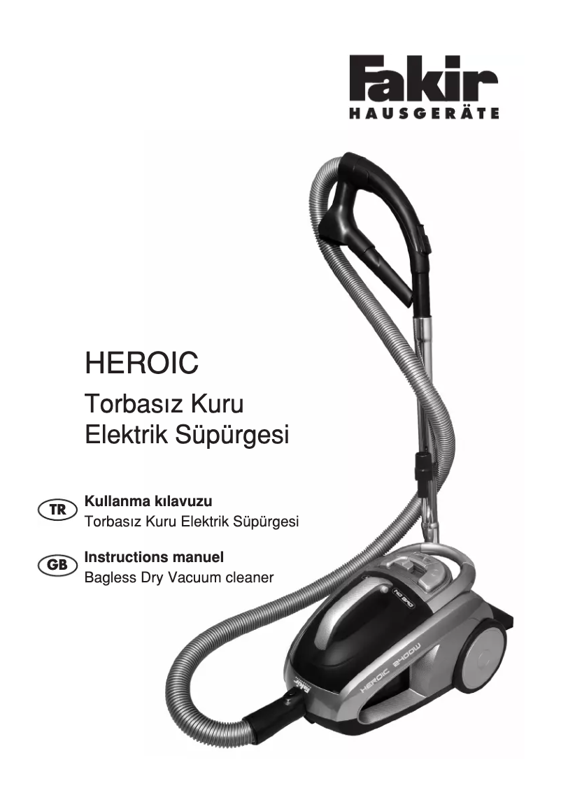 First page image of the manual for Heroic