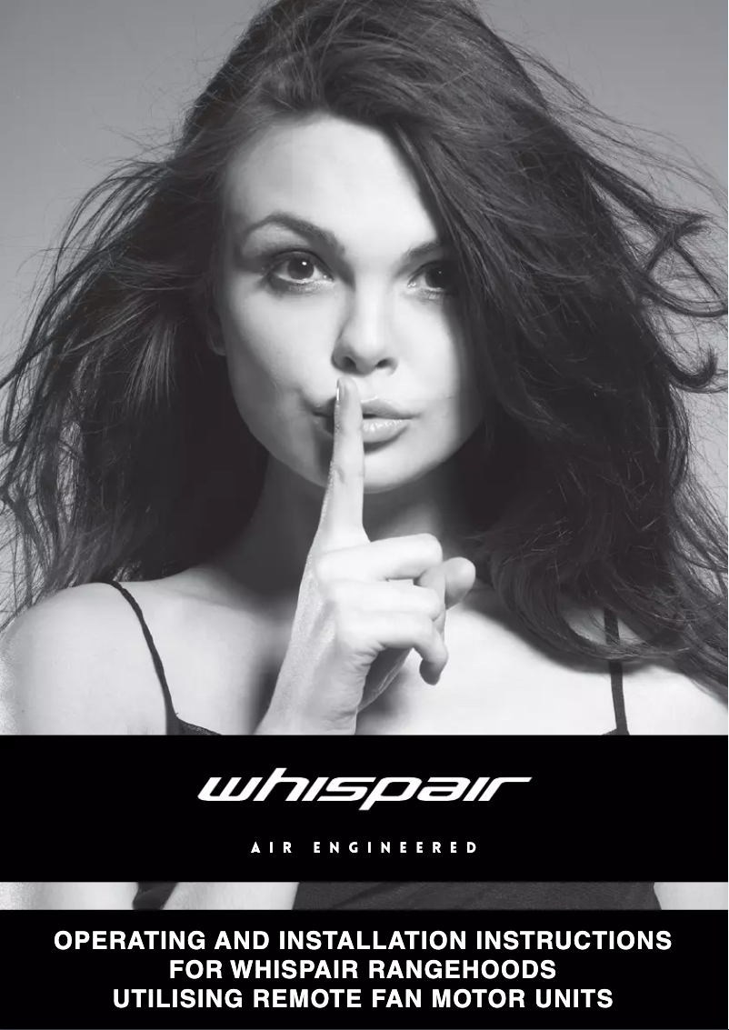 Page 1 of the manual User Manual Whispair Chicago X7C12S