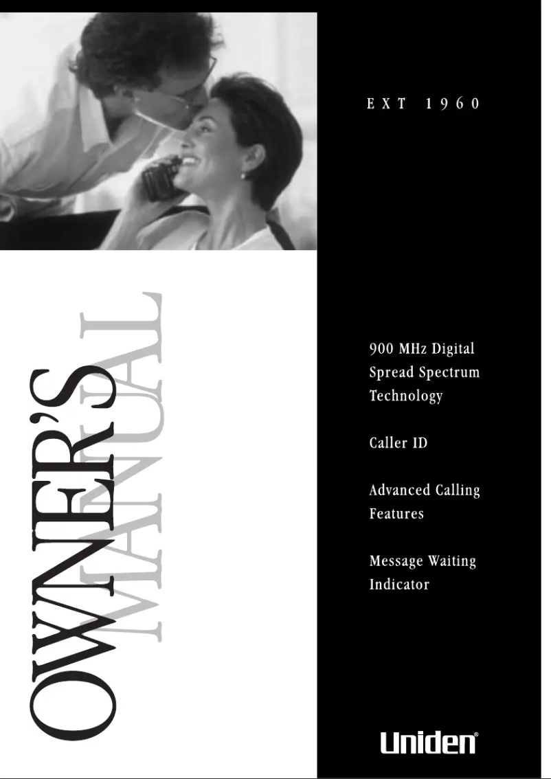 First page image of the manual for EXT 1960