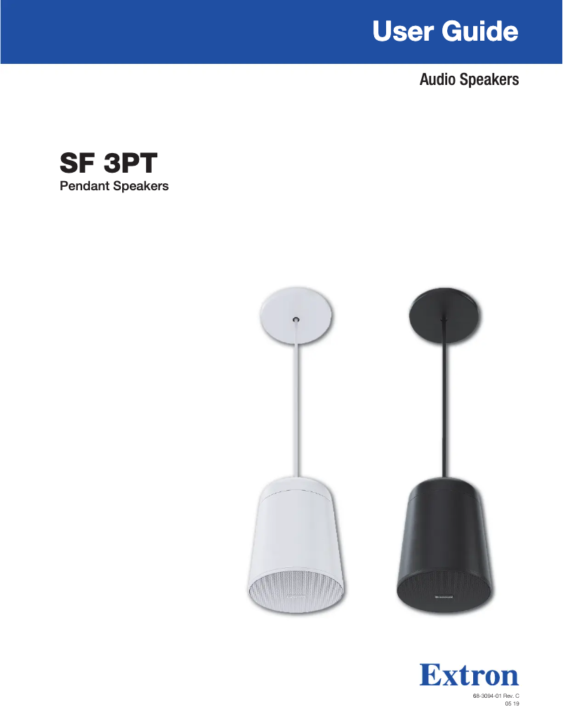 First page image of the manual for SF 3PT