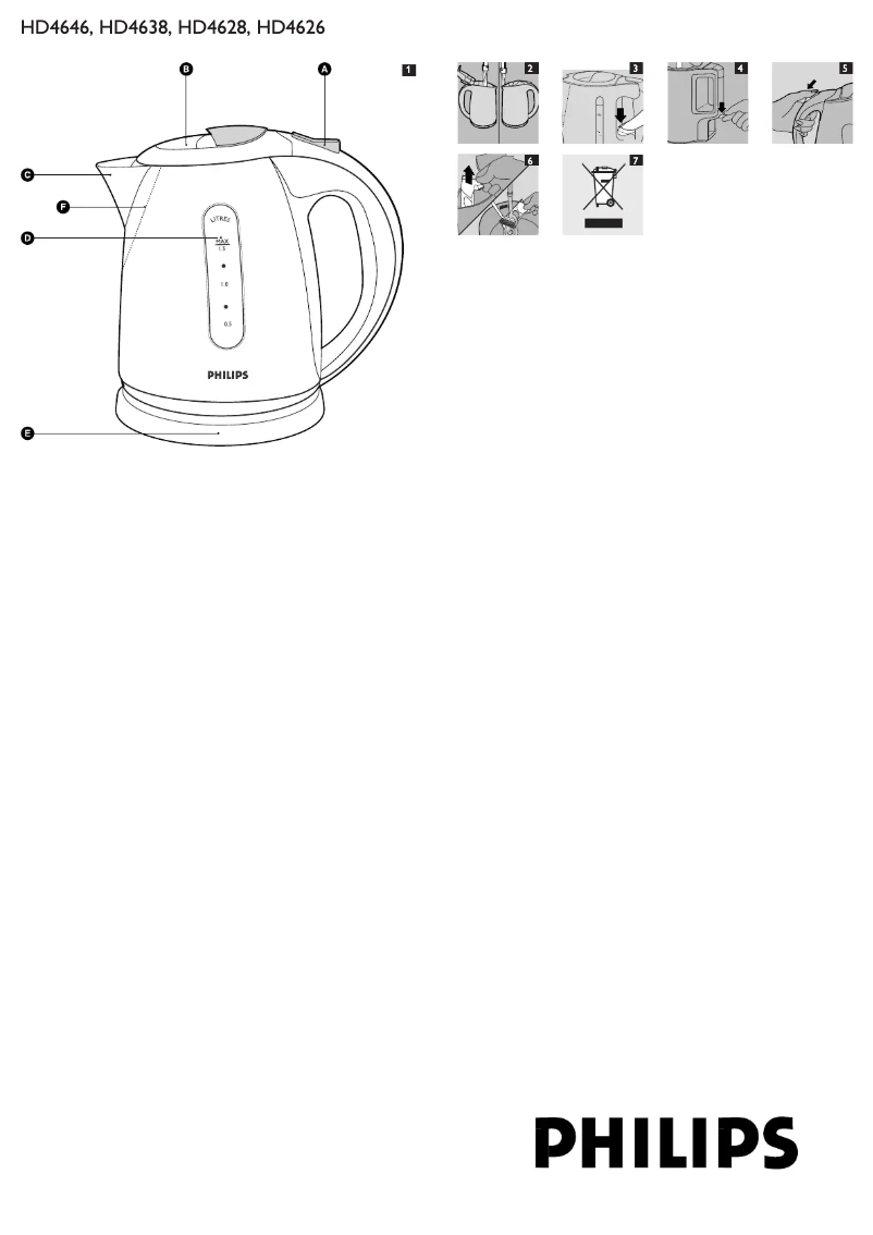 First page image of the manual for HD4638