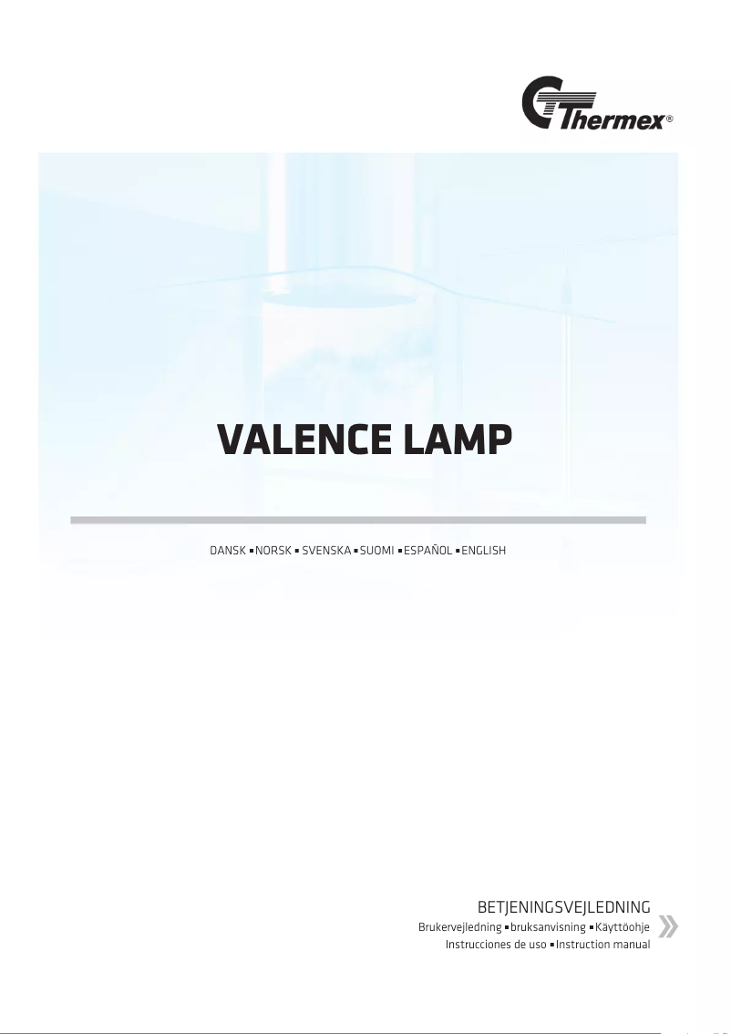 Page 1 of the manual User Manual Thermex Valence