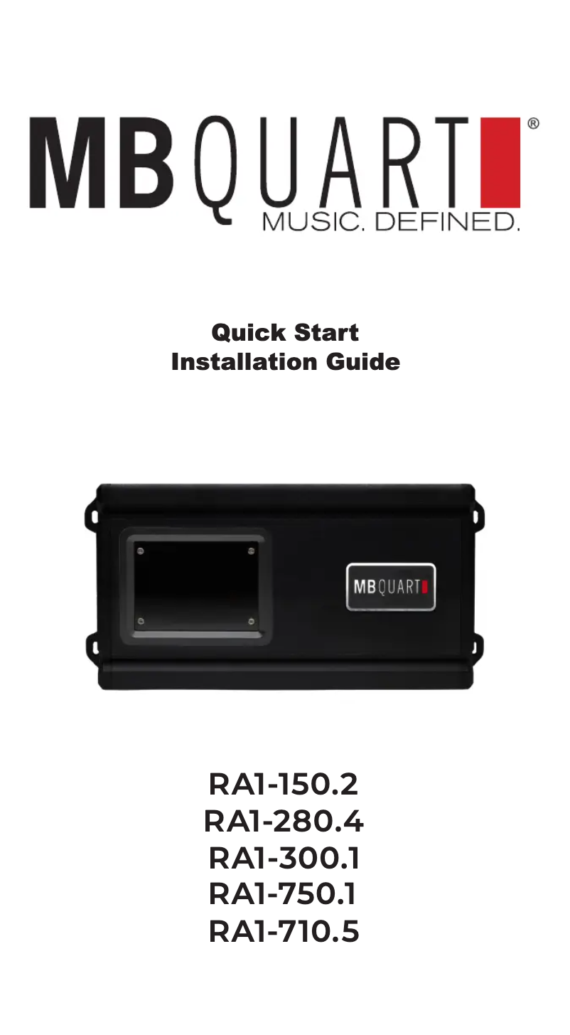 First page image of the manual for RA1-710.5
