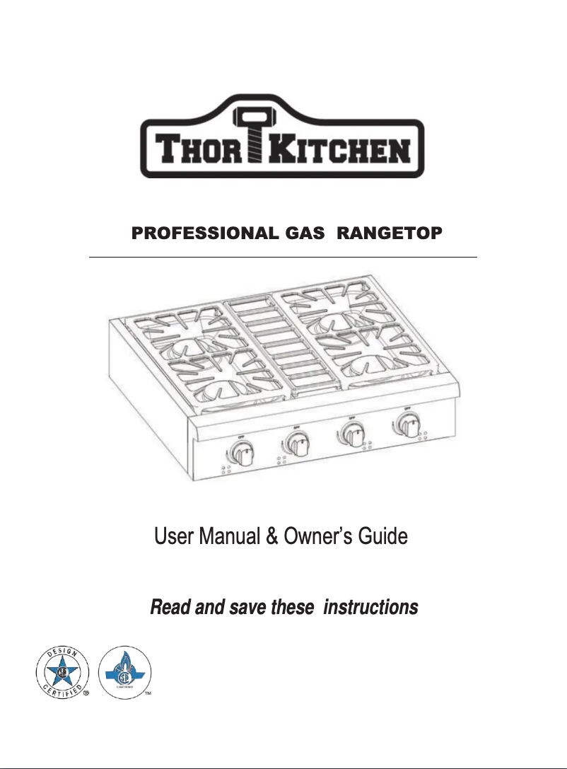 First page image of the manual for TRH30P