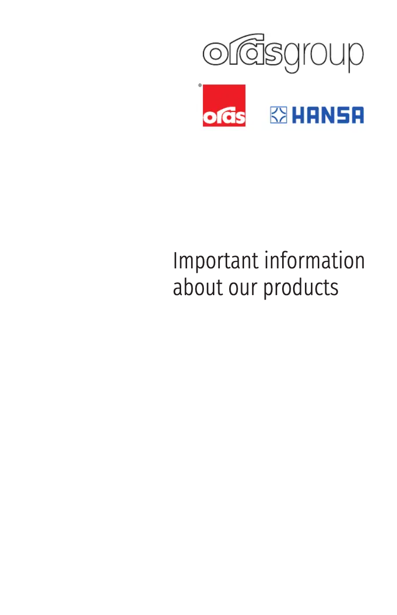 Page 1 of the manual User Manual Oras Medipro XL 5523F