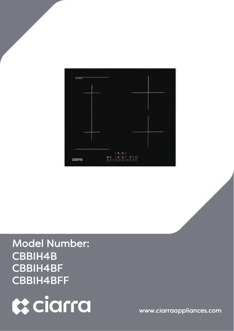 First page image of the manual for CBBIH4BF