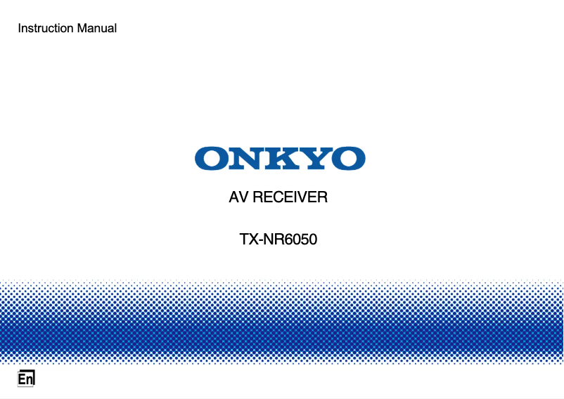 Page 1 of the manual User Manual Klipsch TX-NR6050