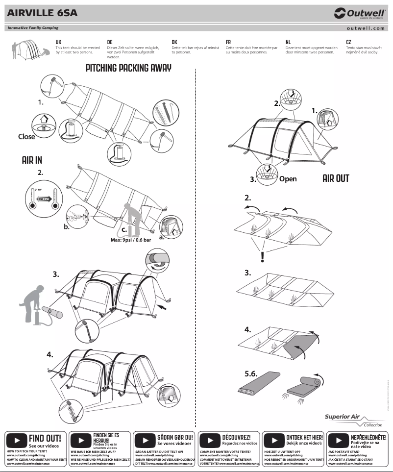 First page image of the manual for Airville 6SA