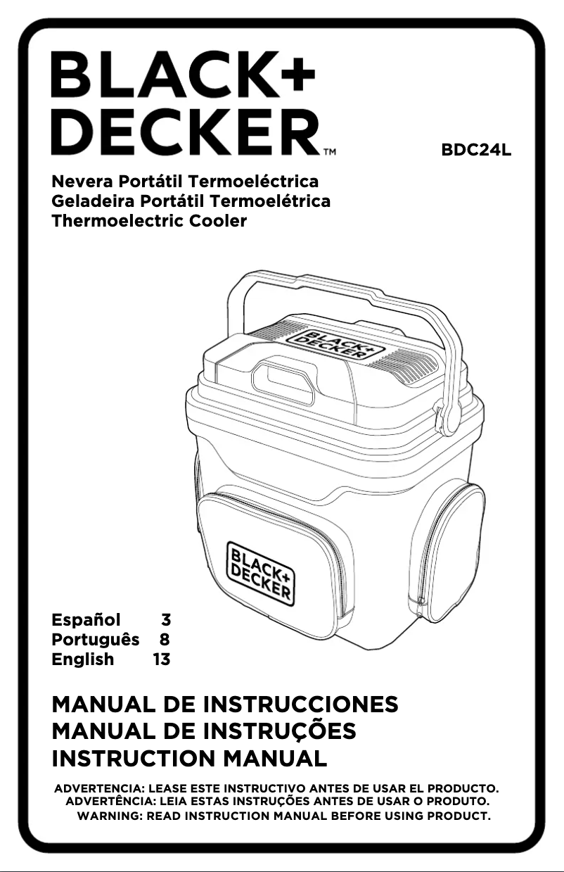 Page 1 of the manual User Manual DeWalt BDC24L