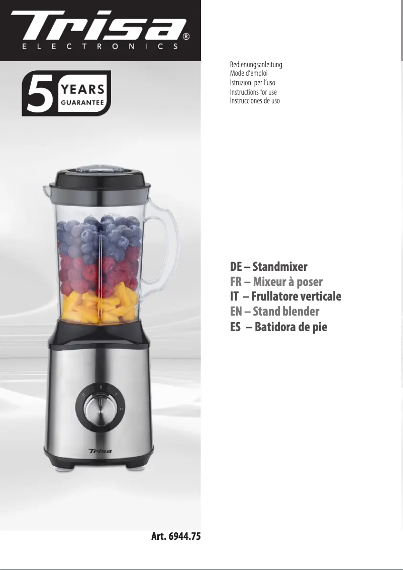 First page image of the manual for Mix Well 6944.75