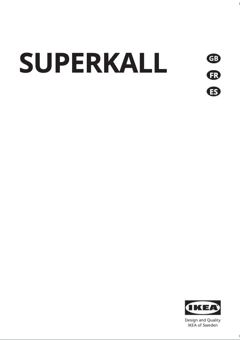 First page image of the manual for SUPERKALL 104.621.56