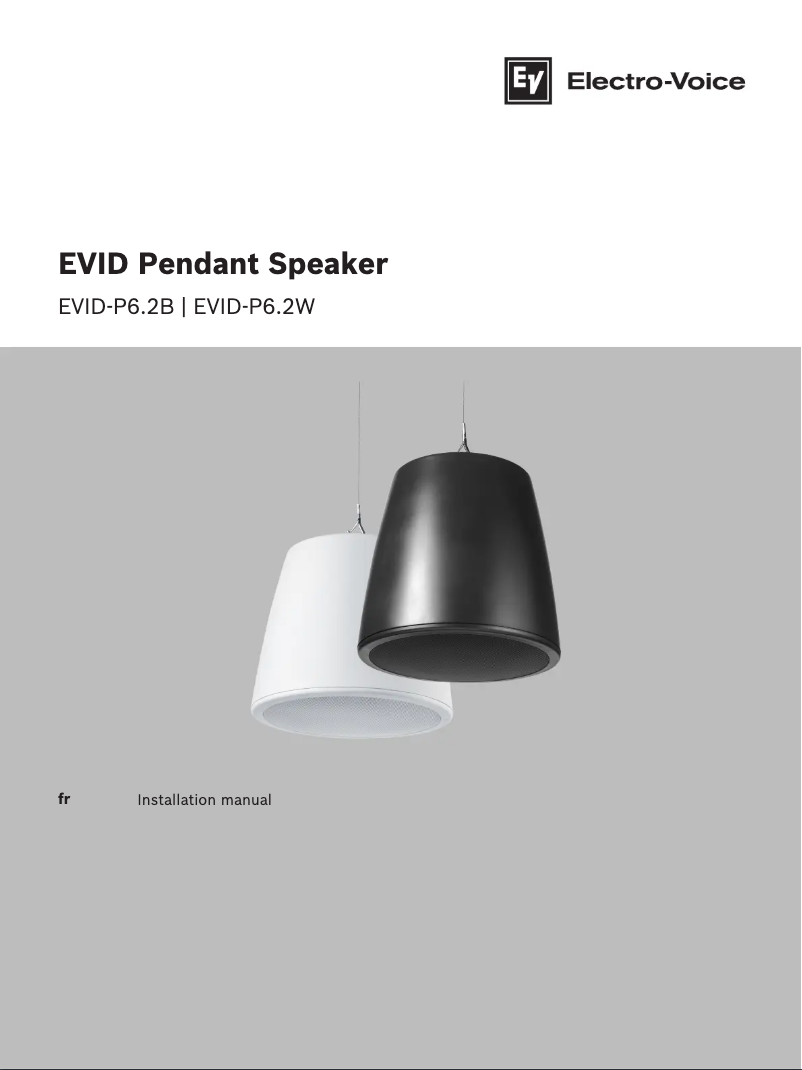 First page image of the manual for EVID-P6.2