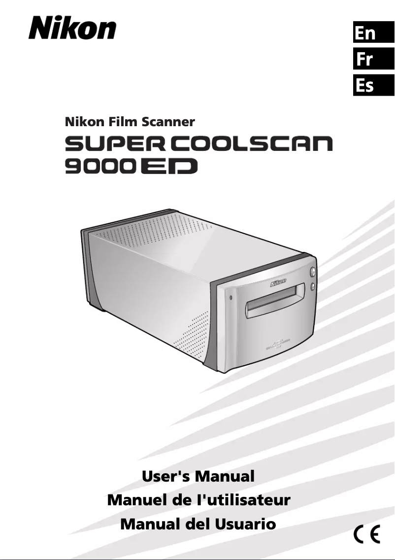 Page 1 of the manual User Manual Nikon Super Coolscan 9000 ED