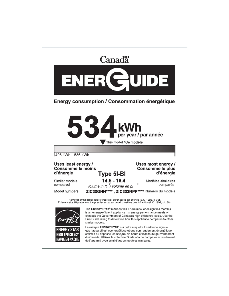 First page image of the manual for ZIC303NPPII