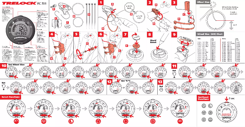 Page 1 of the manual User Manual Trelock FC 701