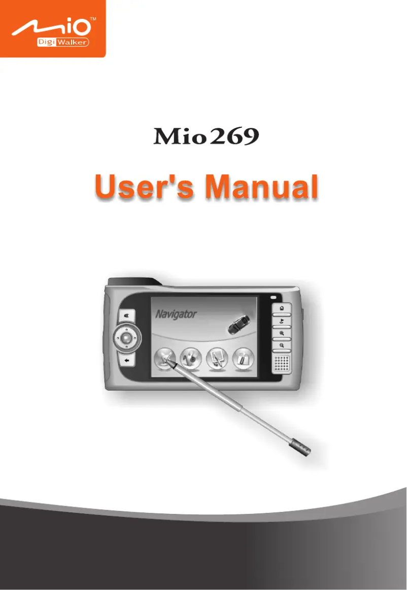Page 1 of the manual User Manual Mio 269