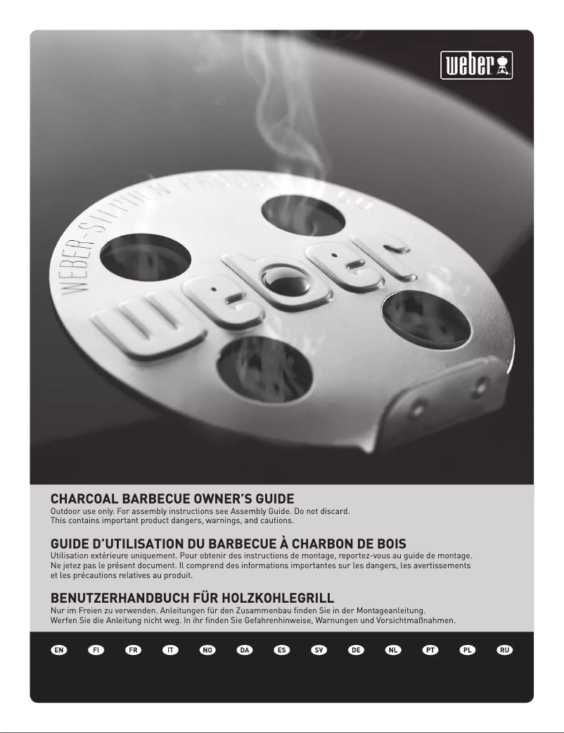 Page 1 de la notice Manuel utilisateur Weber One-Touch Original