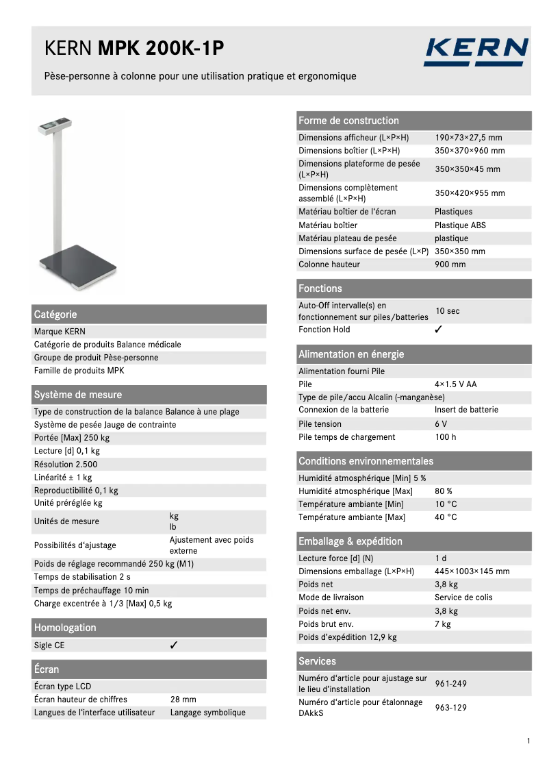 First page image of the manual for MPK 200K-1P