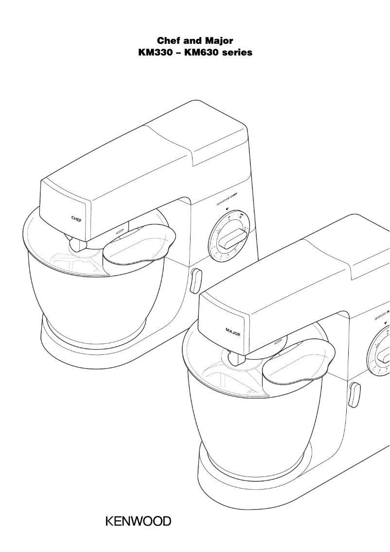 Page 1 of the manual User Manual Kenwood Chef KM331