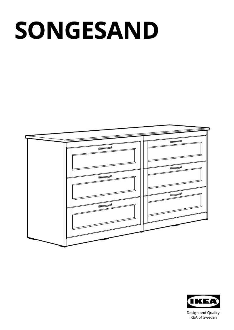 Page 1 of the manual User Manual Ikea SONGESAND 003.667.92
