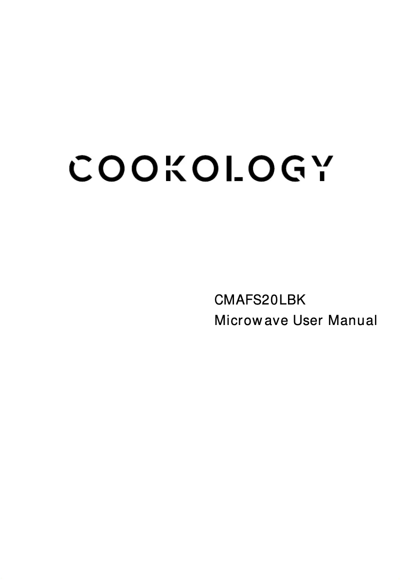 First page image of the manual for CMAFS20LBK