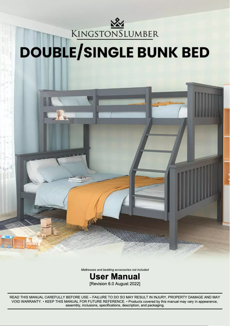 Page 1 of the manual User Manual Kingston Slumber FURBBDKNGA12VG