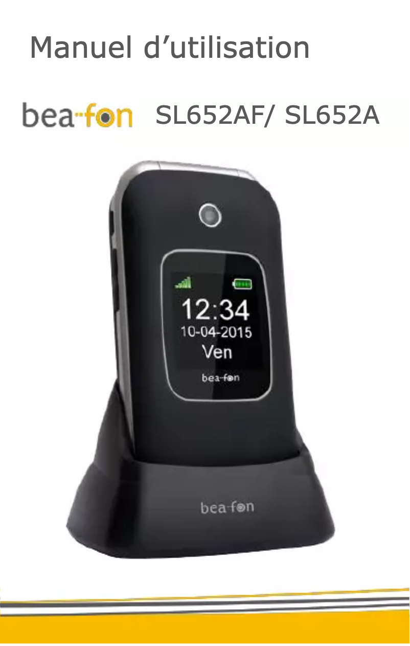 Page 1 of the manual User Manual Bea-fon SL652A