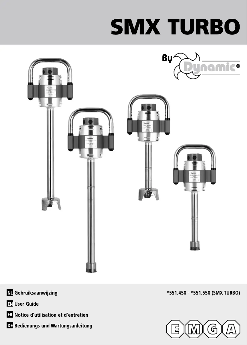 First page image of the manual for SMX 551550